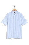 TED BAKER TED BAKER LONDON STRIPE COTTON BUTTON-UP SHIRT