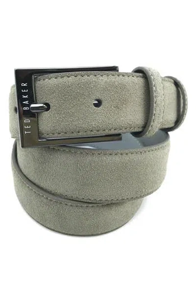 Ted Baker London Suede Belt In Gray