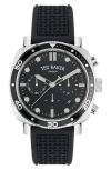 Ted Baker Tb Urban Silicone Strap Watch, 20mm In Black