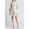 knee length dresses for ladies Floral Linen Dress main image 0