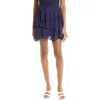Ted Baker London Tieri Asymmetric Tiered Skirt In Dark Navy