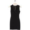 Ted Baker Womens Black Tillio Wrap-front Stretch-woven Mini Dress In Black
