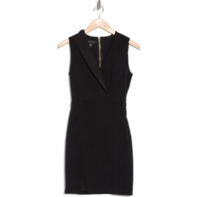 Ted Baker Womens Black Tillio Wrap-front Stretch-woven Mini Dress