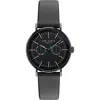 Ted Baker London Timeless Rsst Leather Strap Watch, 41mm In Black