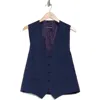 Ted Baker London Troy Slim Fit Wool Vest In Navy
