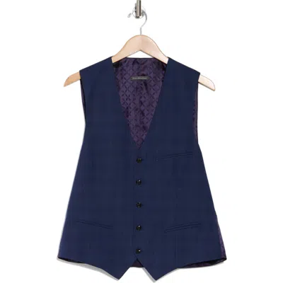 Ted Baker London Troy Slim Fit Wool Vest In Navy