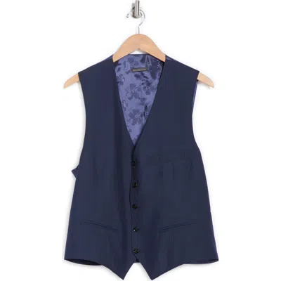 Ted Baker London Troy Vest In Blue