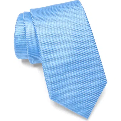 Ted Baker London Underhill Stripe Silk Blend Tie In Lt Blue