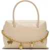 Ted Baker London Vera Charm Leather Satchel In Neutral