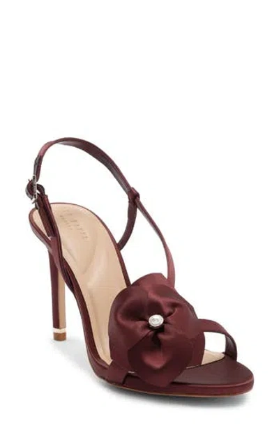 Ted Baker London Violet Slingback Sandal In Burgundy