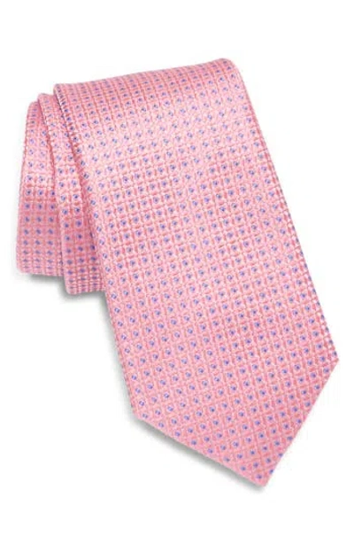 Ted Baker London Waldram Dot Neat Silk Blend Tie In Pink
