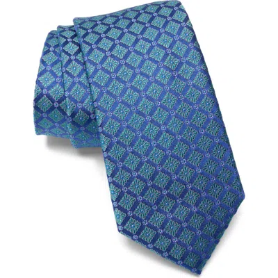 Ted Baker London Westgrove Neat Silk Blend Jacquard Tie In Aqua