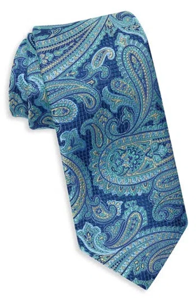 Ted Baker London Weymouth Paisley Silk Blend Tie In Black