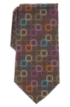 Ted Baker London Wilhem Circle Dot Tie In Brown