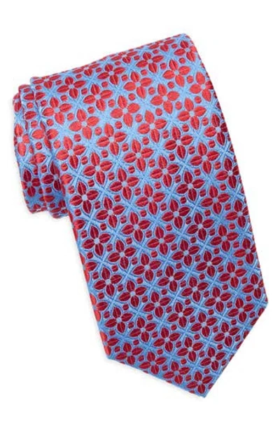 Ted Baker London Wright Florette Silk Blend Jacquard Tie In Pink