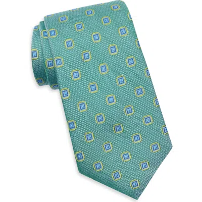 Ted Baker London Wynter Neat Geometric Tie In Blue