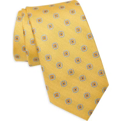 Ted Baker London Wynter Neat Silk Tie In Yellow