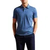Ted Baker Zeiter Slim Fit Soft Touch Polo In Dark Blue