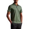 Ted Baker Zeiter Slim Fit Soft Touch Polo In Khaki
