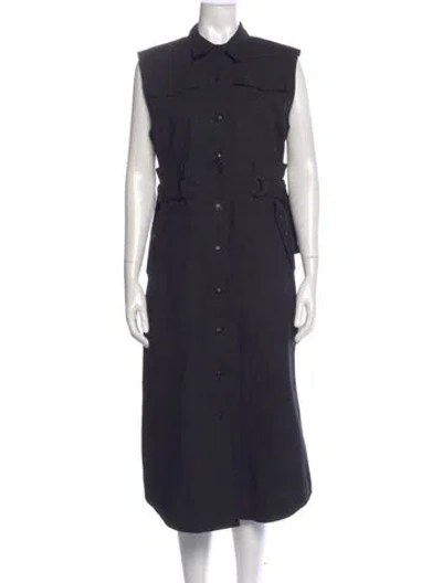 Pre-owned Ted Baker Long Dress In Blue
