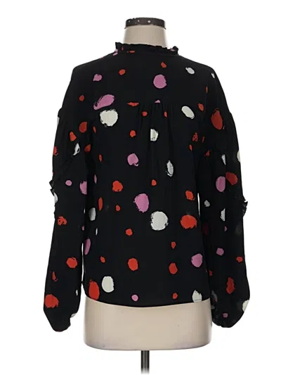 Pre-owned Ted Baker Long Sleeve Blouse In Black