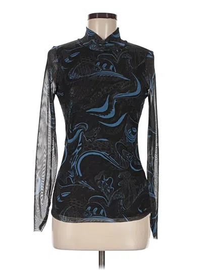 Pre-owned Ted Baker Long Sleeve Blouse In Black
