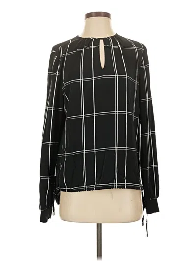 Pre-owned Ted Baker Long Sleeve Blouse In Black