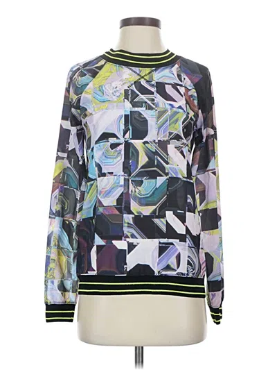Pre-owned Ted Baker Long Sleeve Blouse In Green