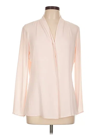 Pre-owned Ted Baker Long Sleeve Blouse In Pink