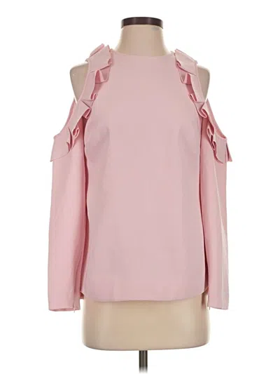 Pre-owned Ted Baker Long Sleeve Blouse In Pink