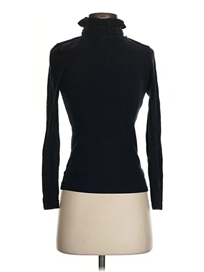 Pre-owned Ted Baker Long Sleeve Top Black Turtleneck Tops