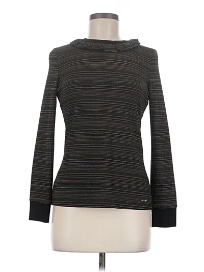 Pre-owned Ted Baker Long Sleeve Top Gray Cowl Neck Tops