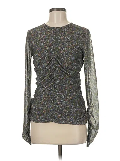 Pre-owned Ted Baker Long Sleeve Top Gray Turtleneck Tops
