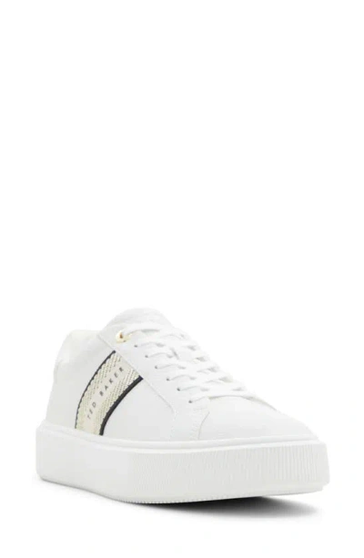 Ted Baker Lornie Platform Sneaker In Gold