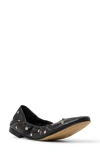 Ted Baker Lottie Studded Ballet Flat In Animal Print
