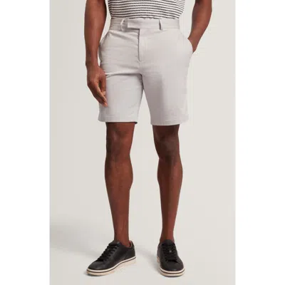 Ted Baker Loweton Slim Fit Stretch Cotton Chino Shorts In Gray