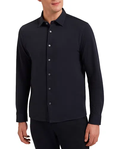 Ted Baker Luckey Button Front Shirt In Navy