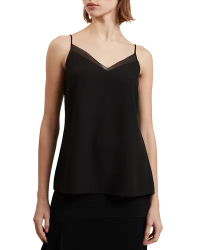 Ted Baker Lulea Chiffon Trim Camisole In Black