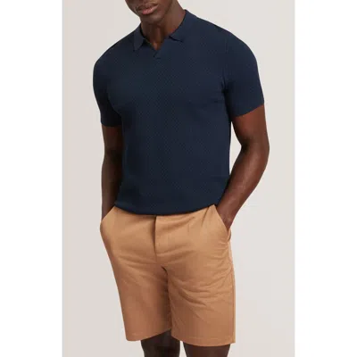 Ted Baker Luthen Zigzag Polo In Blue