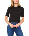 Ted Baker Madyson Boxy Half Sleeve Tee In Black