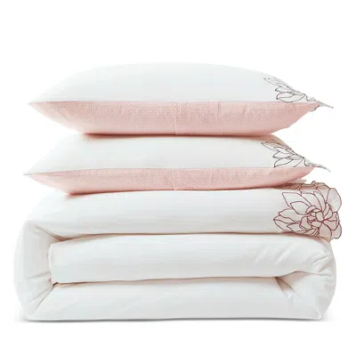 Ted Baker Magnolia Embroidery Duvet Set, King In Neutral