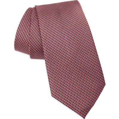 Ted Baker Malton Nate Silk Blend Tie In Orange