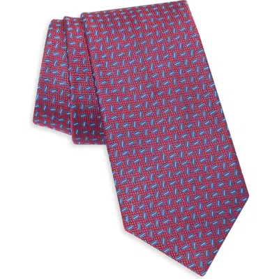 Ted Baker Malton Neats Silk Blend Tie In Red