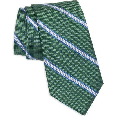 Ted Baker Malton Stripe Tie In Green
