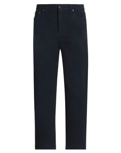 Ted Baker Man Pants Midnight Blue Size 34 Cotton, Elastane