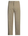 Ted Baker Man Pants Military Green Size 34 Cotton, Elastane