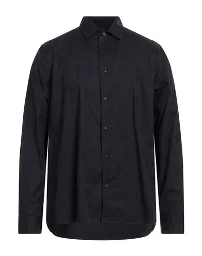 Ted Baker Man Shirt Black Size 5 Cotton