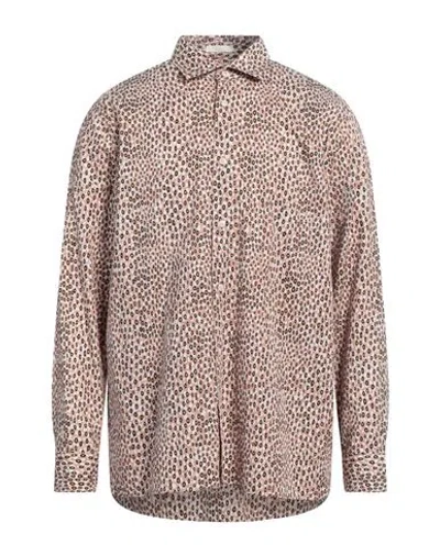 Ted Baker Man Shirt Blush Size 4 Cotton In Pink