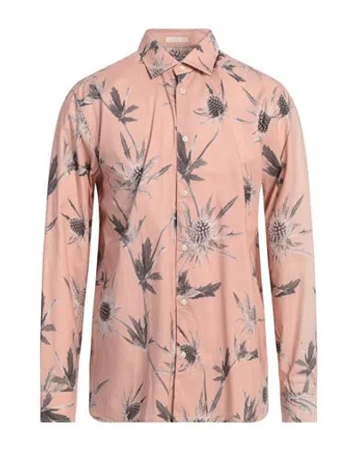 Ted Baker Man Shirt Blush Size 6 Cotton In Pink
