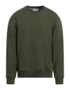 Ted Baker Man Sweatshirt Military Green Size 5 Cotton